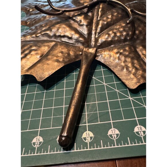 Metal Leaf Shaped Decorative Tray - Picture 7 of 7